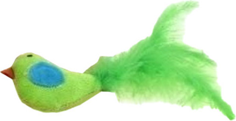 Изображение товара Игрушка для кошек Homecat Птичка с хвостом из перьев / 72336