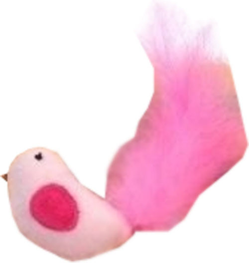 Изображение товара Игрушка для кошек Homecat Птичка с хвостом из перьев / 72336