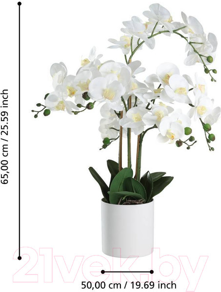 Изображение товара Искусственное растение Eglo Hyuga 428024 (пластик, белый)