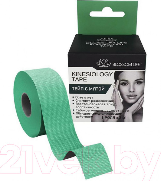 Изображение товара Кинезио тейп Blossom Life Мята / 18232 (3м)