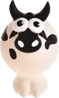 Изображение товара Игрушка для собак Homepet Bubble Корова с пищалкой латекс / 72526