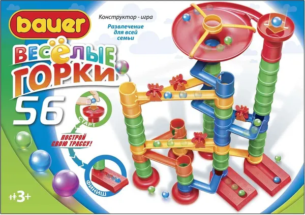 Изображение товара Конструктор кинетический Bauer Веселые горки / 583 