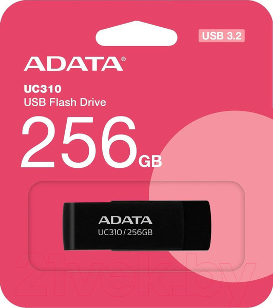 Изображение товара USB flash накопитель A-data UC310 256GB (UC310-256G-RBK)