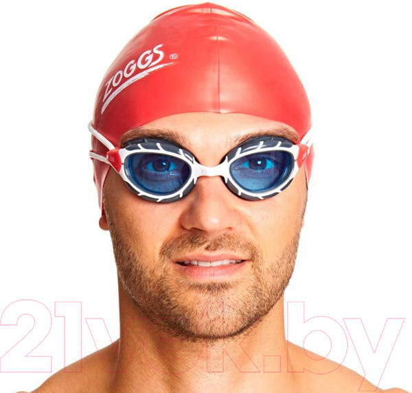 Изображение товара Очки для плавания ZoggS Predator / 461037 (S, белый/красный/синий)