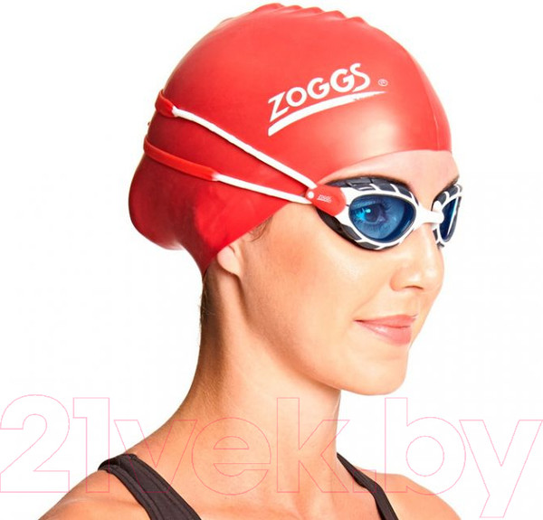 Изображение товара Очки для плавания ZoggS Predator / 461037 (S, белый/красный/синий)