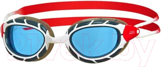 Изображение товара Очки для плавания ZoggS Predator / 461037 (Regular, белый/красный/синий)