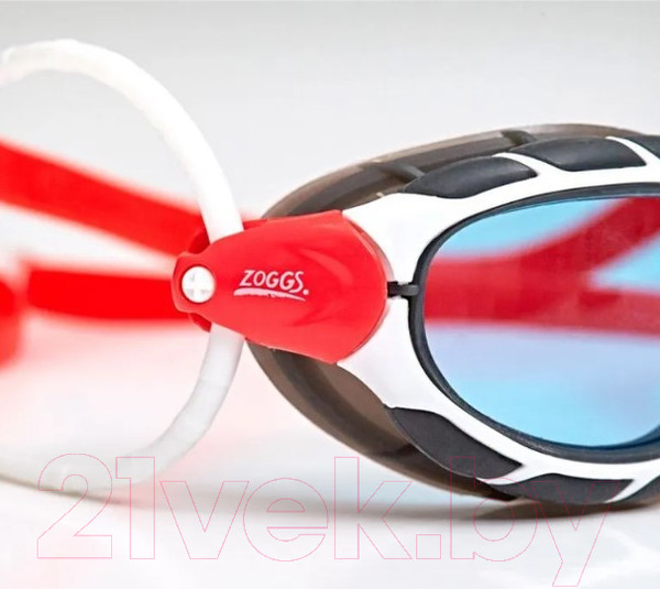 Изображение товара Очки для плавания ZoggS Predator / 461037 (Regular, белый/красный/синий)