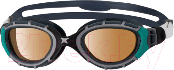 Изображение товара Очки для плавания ZoggS Predator Flex Polarized Ultra / 461046 (Regular, черный/зеленый)