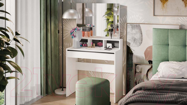 Изображение товара Туалетный столик ТриЯ Софт тип 1 (белый)