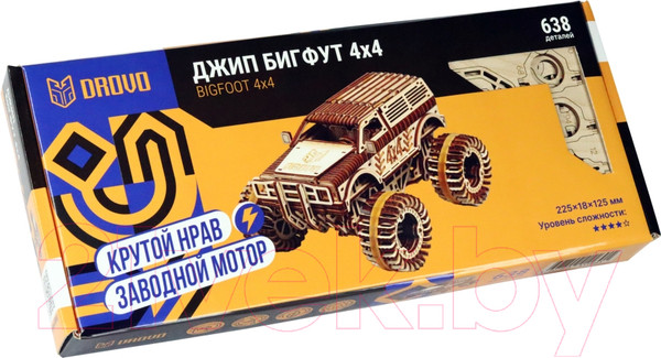 Изображение товара Автомобиль игрушечный Drovo Джип БигФут 4x4 / DR008