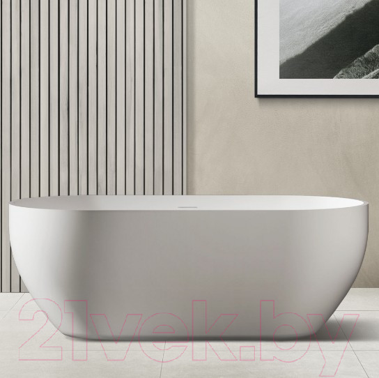 Изображение товара Ванна из искусственного камня Abber Stein AS9613-1.7 (белый матовый)