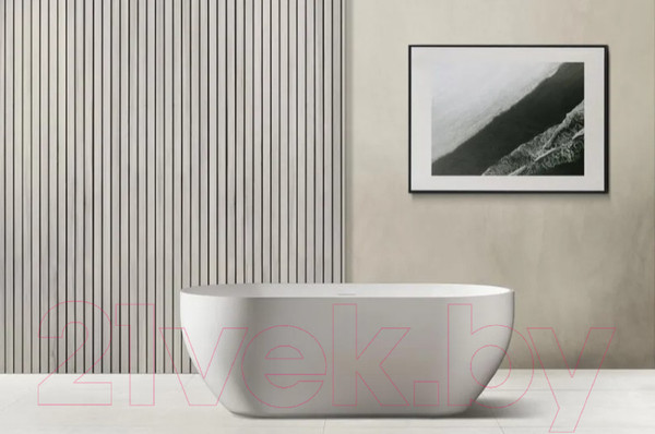 Изображение товара Ванна из искусственного камня Abber Stein AS9613-1.7 (белый матовый)