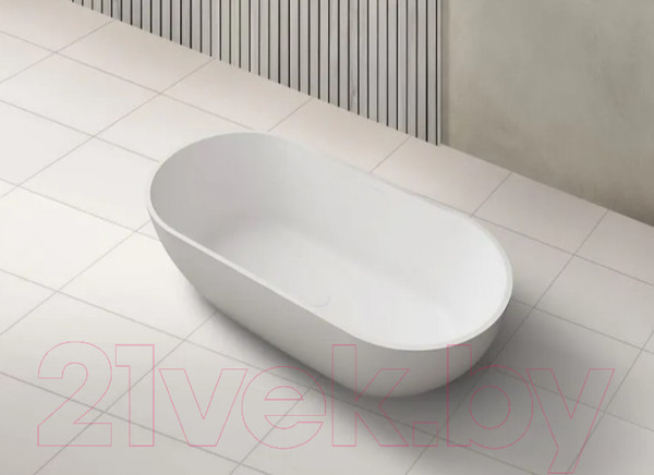 Изображение товара Ванна из искусственного камня Abber Stein AS9613-1.7 (белый матовый)