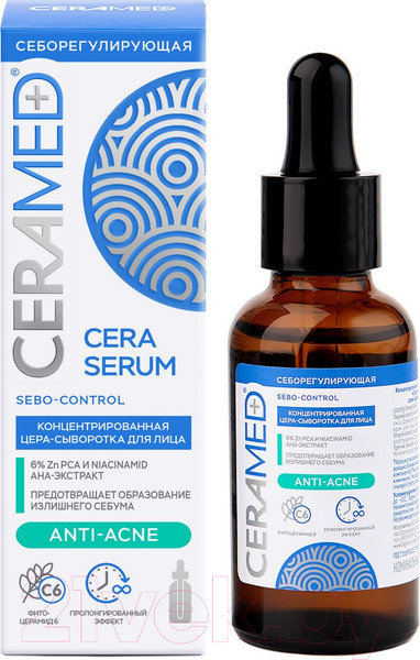 Изображение товара Набор косметики для лица Ceramed Сыворотка Ультраувлажняющая+Сыворотка Себорегулирующая (30мл+30мл)
