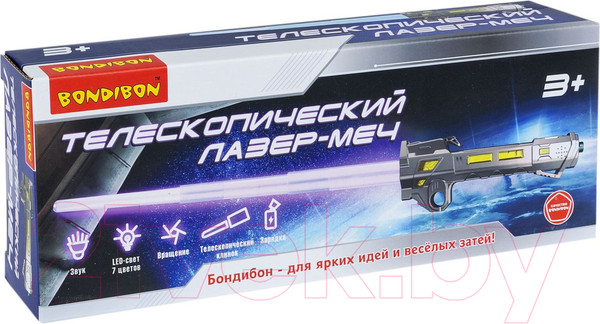Изображение товара Меч игрушечный Bondibon Телескопический лазер / ВВ6264  