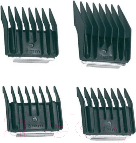 Изображение товара Набор насадок к машинке для стрижки волос Dewal Classic 03-S (черный)