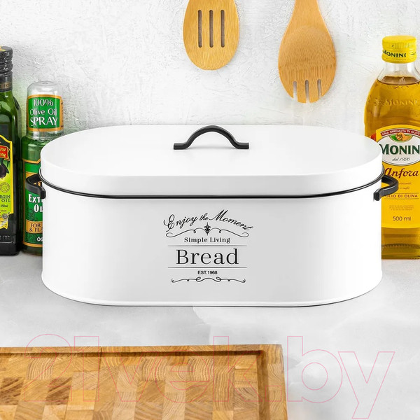 Изображение товара Хлебница Elan Gallery С крышкой / 240378 (белый)