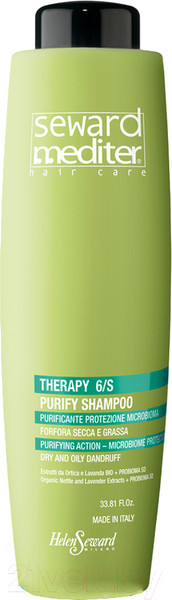 Изображение товара Шампунь для волос Helen Seward Mediter Therapy Purify Shampoo Очищающий Защита Микробиома (1л)