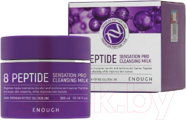 Изображение товара Молочко для снятия макияжа Enough 8 Peptide Cleansing Milk (300мл)