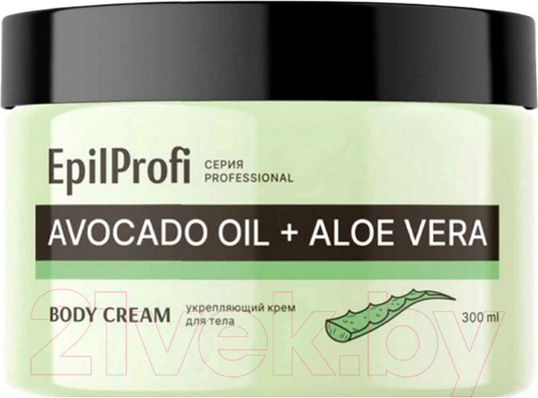 Изображение товара Крем для тела EpilProfi Укрепляющий Avocado Oil + Aloe Vera Body Cream (300мл)