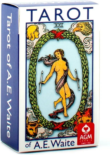 Изображение товара Гадальные карты AGM Urania A.E.Waite Tarot Blue Edition-Pocket / 1067012565