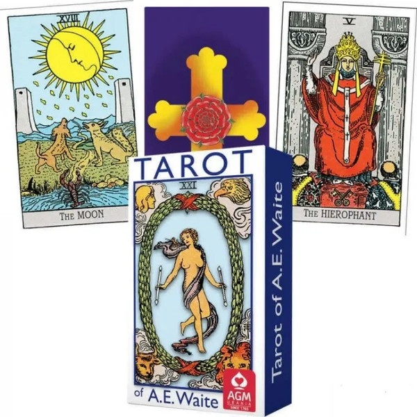 Изображение товара Гадальные карты AGM Urania A.E.Waite Tarot Blue Edition-Pocket / 1067012565