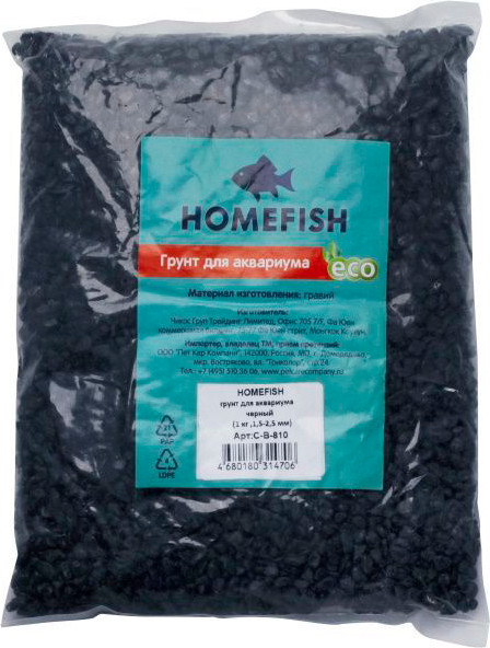 Изображение товара Грунт для аквариума Homefish 84335 (1кг, черный)