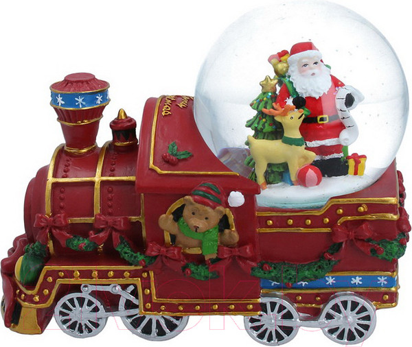 Изображение товара Статуэтка Gisela Graham Nostalgia. Поезд Санты музыкальная / 31905
