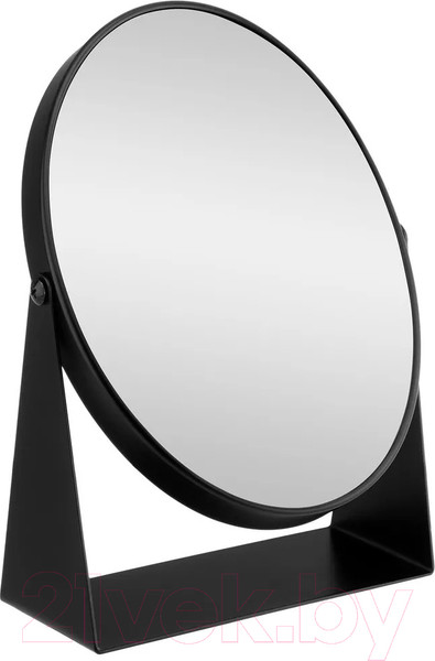 Изображение товара Зеркало косметическое El Casa Двустороннее на подставке / 240368 (черный)