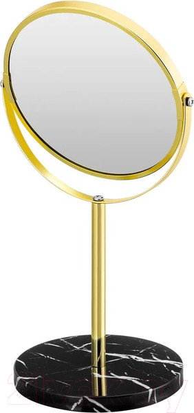 Изображение товара Зеркало косметическое El Casa На мраморной подставке / 240371 (золото)