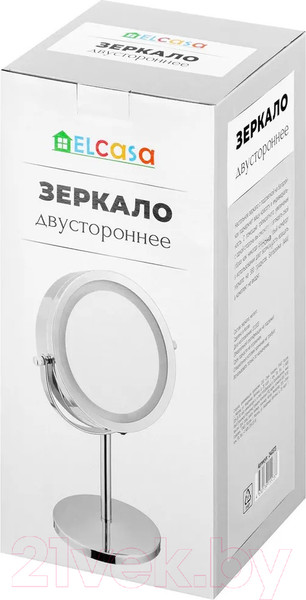 Изображение товара Зеркало косметическое El Casa На подставке / 240373 (хром)
