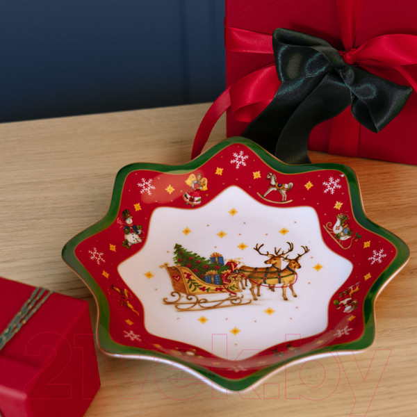 Изображение товара Блюдо Hutschenreuther Happy Wintertime / 02488-727470-25453 (красный)