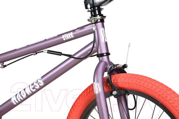 Изображение товара Велосипед STARK Madness BMX 2 2024 (фиолетово-серый/перламутр/красный)