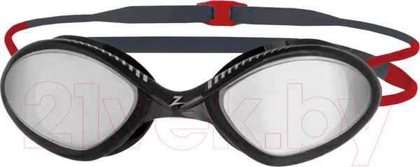Изображение товара Очки для плавания ZoggS Tiger Titanium / 461094 (Regular, серый/красный)