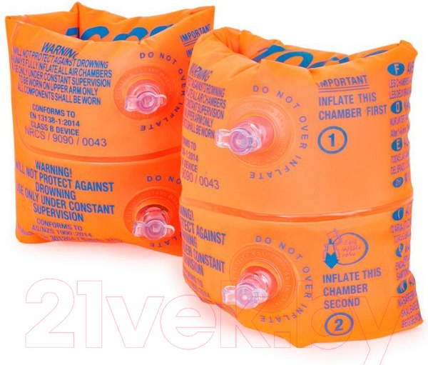 Изображение товара Нарукавники для плавания ZoggS Roll Ups / 301204 (р-р 01-06Y, оранжевый)