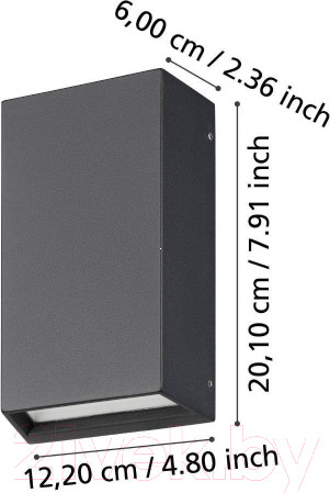 Изображение товара Бра уличное Eglo Spongano 900886