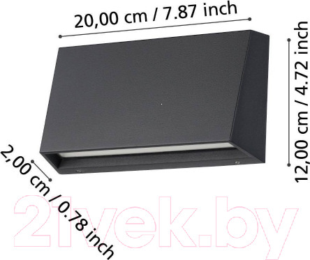 Изображение товара Бра уличное Eglo Spongano 900887