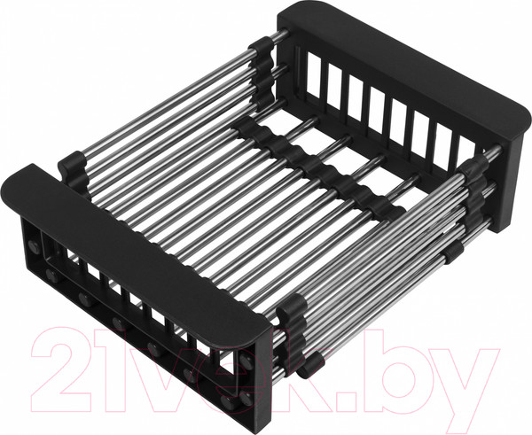 Изображение товара Мойка кухонная Arfeka Eco AR 50x50 + CL AR + DS AR (черный, с дозатором и коландером)