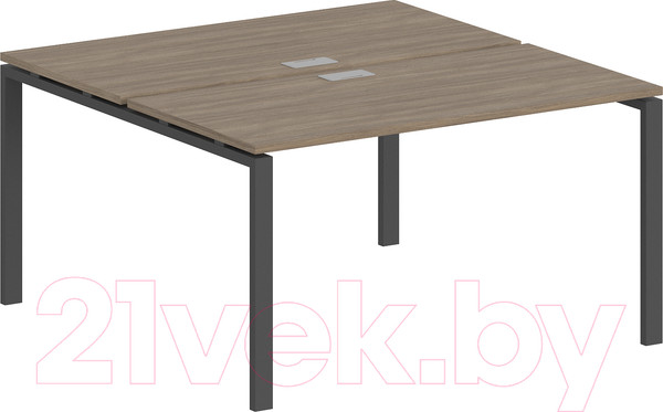 Изображение товара Комплект письменных столов Norden 160x163.8x75 / SG.249.OD.63.AN (антрацит/дуб темный)