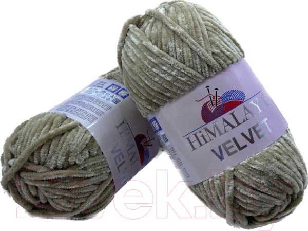 Изображение товара Набор пряжи для вязания Himalaya Velvet / 90017 (2 мотка, светло-коричневый)