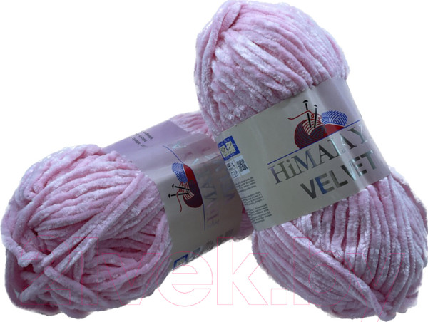 Изображение товара Набор пряжи для вязания Himalaya Velvet / 90019 (2 мотка, розовый)