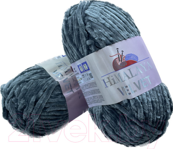 Изображение товара Набор пряжи для вязания Himalaya Velvet / 90020 (2 мотка, темно-серый)