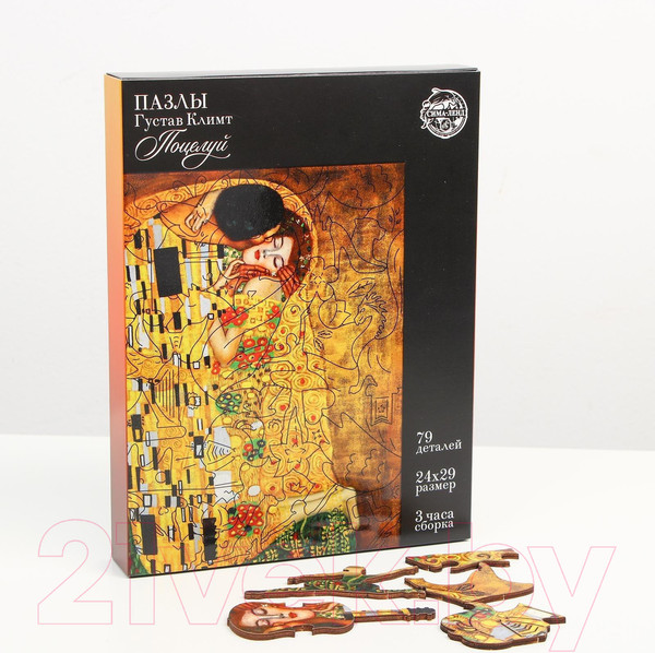 Изображение товара Пазл Puzzle Густав Климт. Поцелуй с предсказанием / 9617531