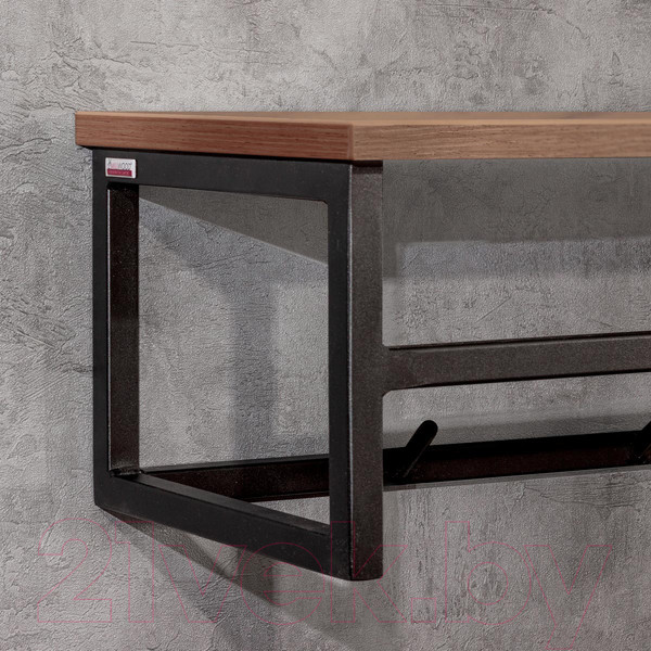 Изображение товара Вешалка для одежды Millwood Сканди 4 92x29x22 (дуб табачный Craft/металл черный)