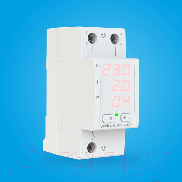 Изображение товара Реле напряжения Welrok VIP-50 (красный)