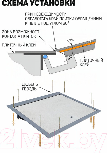 Изображение товара Люк напольный Lukoff Гарант 80x150П