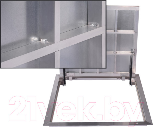 Изображение товара Люк напольный Lukoff Алюминий Премиум 50x50