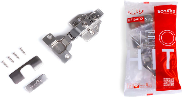Изображение товара Петля мебельная Boyard Neo H316C02/5112/17/H8CP/H7CP