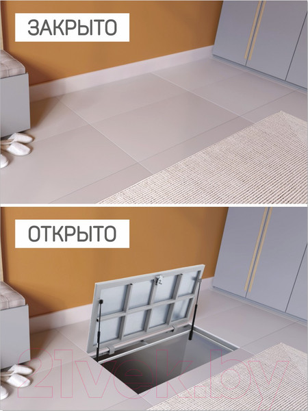Изображение товара Люк напольный Lukoff Гарант с ОСБ плитой 60x90 П