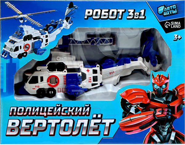 Изображение товара Игрушка-трансформер Автоботы Полицейский вертолет 899B / 9449989
